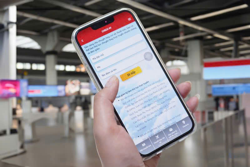 Hướng dẫn l&agrave;m thủ tục check-in trực tuyến Vietjet Air