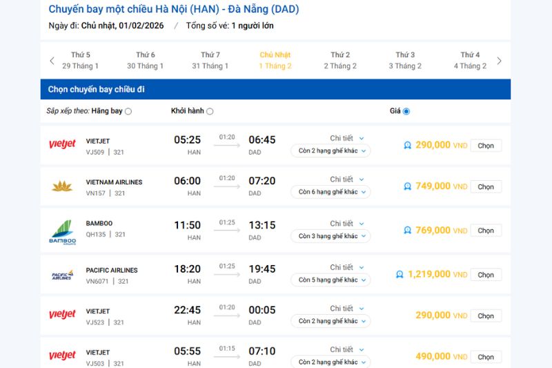 Giá vé máy bay Hà Nội Đà Nẵng rẻ nhất Giá vé máy bay Hà Nội Đà Nẵng rẻ nhất