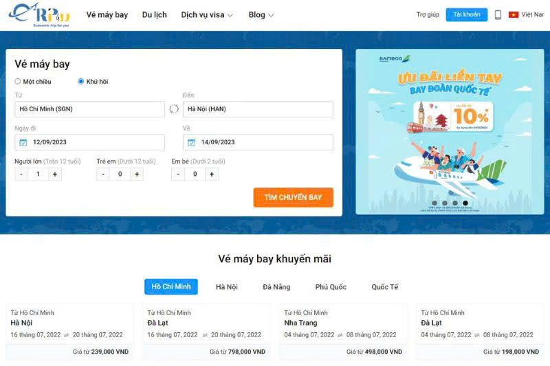 Đặt vé máy bay online qua Vnbuy Đặt vé máy bay online qua Vnbuy