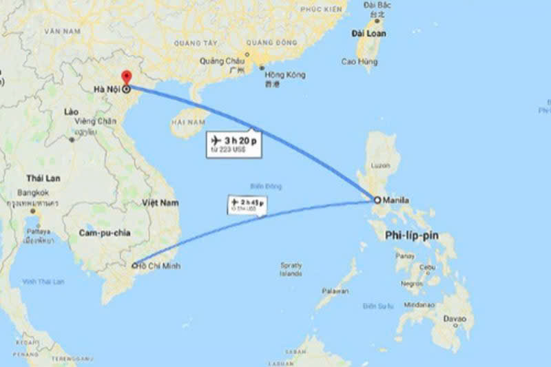 Thông tin đường bay Việt Nam - Philippines Thông tin đường bay Việt Nam - Philippines