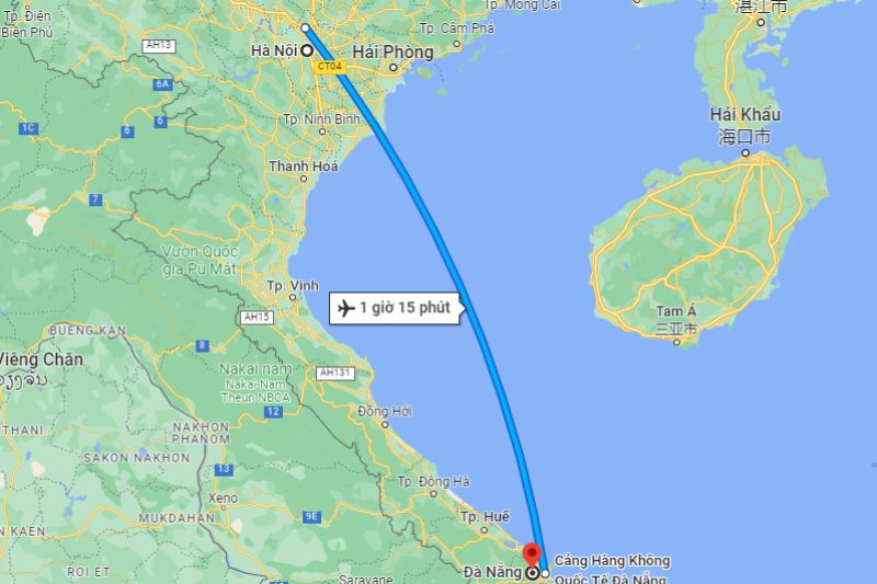 Đôi nét về chặng bay Hà Nội - Đà Nẵng Đôi nét về chặng bay Hà Nội - Đà Nẵng