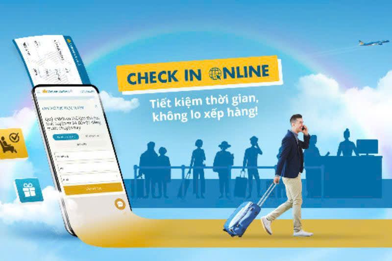 Check-in v&eacute; m&aacute;y bay Vietnam Airlines trực tuyến