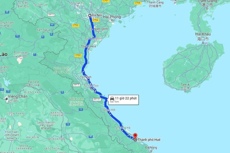 Huế cách Hà Nội bao nhiêu km? Huế cách Hà Nội bao nhiêu km?