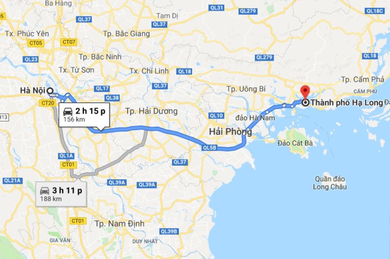 Hạ Long cách Hà Nội bao nhiêu km? Hạ Long cách Hà Nội bao nhiêu km?