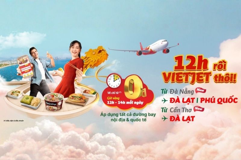 Vietjet Air thường xuy&ecirc;n triển khai c&aacute;c chương tr&igrave;nh gi&aacute; v&eacute; 0 đồng đi Ph&uacute; Quốc