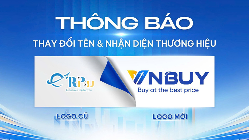 thay đổi thương hiệu Etrip4u th&agrave;nh Vnbuy