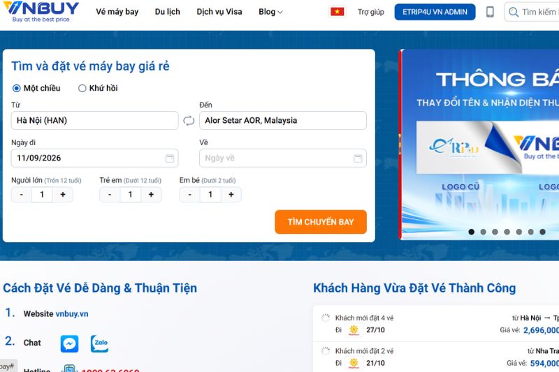 Vnbuy l&agrave; nơi bạn c&oacute; thể t&igrave;m được những chiếc v&eacute; đi Malaysia gi&aacute; tốt nhất